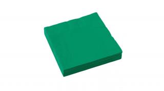 Sötétzöld szalvéta - 33 cm x 33 cm, háromrétegű, 20 db / csomags