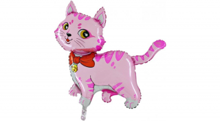 SuperShape - 91 cm-es pink cica masnival fólia lufi
