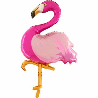 SuperShape - Flamingó fólia lufi, 110 cm