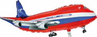 SuperShape - Piros repülő fólia lufi, 74 cm