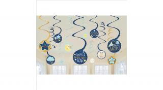 Twinkle Little Star- Ragyogj kiscsillag babaváró party függő dekoráció szett 12d/cs