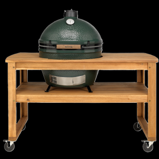 Big Green Egg eukaliptusz asztal görgővel -> XLarge