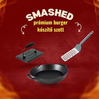 Prémium smashed burger készítő szett