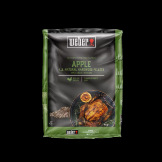 Weber természetes keményfa pellet, alma, 8 kg