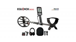 Minelab Equinox 800 multifrekvenciás vízálló fémkereső detektor + ajándék Bluetooth fejhallgató