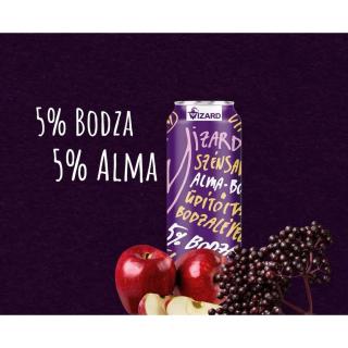 Szénsavas alma-bodzás (5-5%) üdítőital (250 ml)