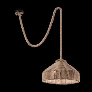 CANAPA vintage függőlámpa, kötél lámpaernyővel