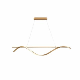 LED csillár, Savage, bronz színű, 120 cm