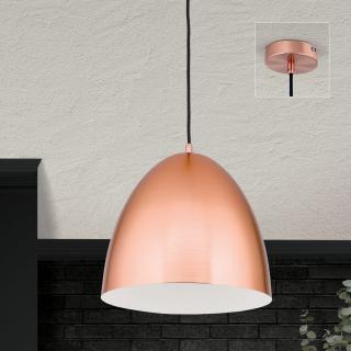 Loft modern függőlámpa fém ernyővel kis méret, ROSE-GOLD