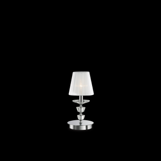 PEGASO asztali lámpa, modern kristály, króm, kis méret