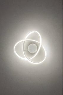 SCARABOCHIO Modern LED mennyezeti lámpa matt fehér/opál, 26cm