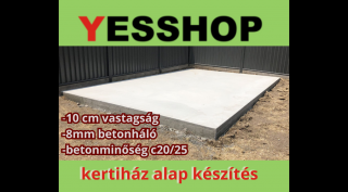 KERTI HÁZ ALAP KÉSZÍTÉSE 1 nm2/10cm vastagság