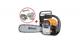 Riwall RPCS 5140 SET - BENZINMOTOROS LÁNCFŰRÉSZ 49 CM3 MOTORRAL ÉS AJÁNDÉK TARTOZÉKOKKAL