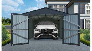 RMCG 20x10 Anthracite fém garázs 3 x 6 m nyeregtetővel (antracit)