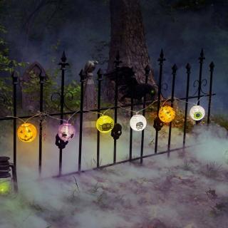 Halloween -i Led lampion fényfüzér, elemes, 150 cm
