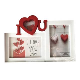 Képkeret I Love You felirattal