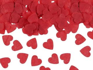 Piros szív konfetti