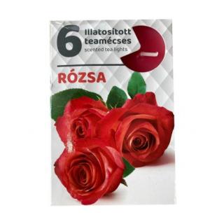 Rózsa illatú teamécses, 6 db