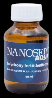 Nanosept Aqua folyékony fertőtlenítőszer víztisztítókhoz - 60 ml