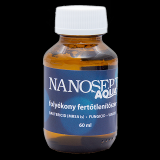 Nanosept Aqua folyékony fertőtlenítőszer víztisztítókhoz - 60 ml