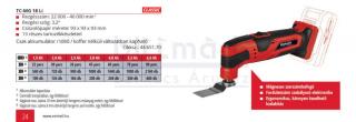 Einhell TC-MG 18 Li - Solo akkus multigép (4465170)