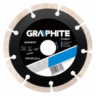 GYÉMÁNTVÁGÓ GRAPHITE  57H617 125MM SZEGMENS