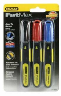 STANLEY 0-47-315 FatMax multicolor 3 színű jelölőfilc 3db