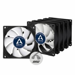 ARCTIC F8 PWM PST - 80 mm PWM PST Case Fan Számítógép tok Ventilátor 8 cm Fekete, Fehér 5 dB (ACFAN00064A)