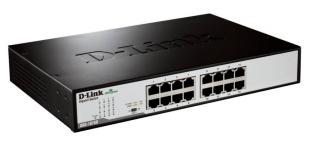 D-Link DGS-1016D/E hálózati kapcsoló Beállítást nem igénylő (unmanaged) Fekete, Fémes (DGS-1016D/E)