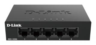 D-Link DGS-105GL/E hálózati kapcsoló Beállítást nem igénylő (unmanaged) Gigabit Ethernet (10/100/1000) Fekete (DGS-105GL/E)