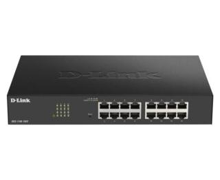 D-Link DGS-1100-16V2 hálózati kapcsoló Vezérelt Gigabit Ethernet (10/100/1000) Fekete (DGS-1100-16V2)