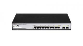 D-Link DGS-1210-10 hálózati kapcsoló Vezérelt L2 Gigabit Ethernet (10/100/1000) 1U Fekete, Szürke (DGS-1210-10)