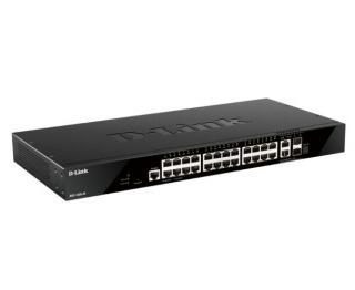 D-Link DGS-1520-28 hálózati kapcsoló Vezérelt L3 10G Ethernet (100/1000/10000) 1U Fekete (DGS-1520-28)