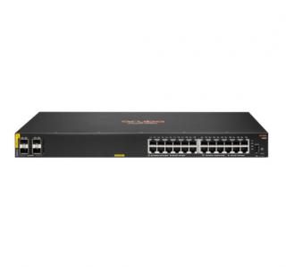 Hewlett Packard Enterprise Aruba 6000 24G Class4 PoE 4SFP 370W Vezérelt L3 Gigabit Ethernet (10/100/1000) Ethernet-áramellátás (PoE) támogatása 1U (R8N87A)