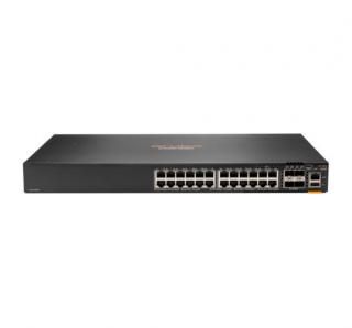 Hewlett Packard Enterprise Aruba 6200F 24G 4SFP+ Vezérelt L3 Gigabit Ethernet (10/100/1000) 1U Fekete (JL724A)