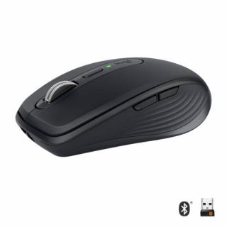 Logitech MX Anywhere 3 Compact Performance - Right-hand - RF Wireless+Bluetooth - 4000 DPI - Black (910-005988)