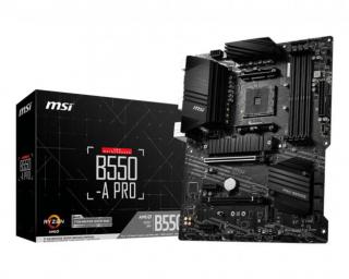 MSI B550-A Pro - AMD - Socket AM4 - AMD Ryzen - DDR4-SDRAM - DIMM - 1866, 2133, 2400, 2667, 2800, 2933, 3000, 3066, 3200, 3466, 3600, 3733, 3866, 4000, 4133, 4266, 4400, 4800 MHz (7C56-002R)