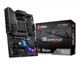 MSI MPG B550 Gaming Plus - AMD - Socket AM4 - AMD Ryzen - DDR4-SDRAM - DIMM - 1866, 2133, 2400, 2667, 2800, 2933, 3000, 3066, 3200, 3466, 3600, 3733, 3866, 4000, 4133, 4266, 4400 MHz (7C56-003R)