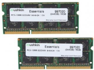 Mushkin SO-DIMM 16GB DDR3 Essentials memóriamodul 2 x 8 GB 1333 Mhz (997020)
