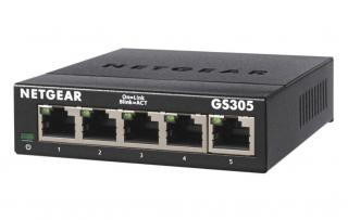 Netgear GS305-300PES hálózati kapcsoló Beállítást nem igénylő (unmanaged) L2 Gigabit Ethernet (10/100/1000) Fekete (GS305-300PES)