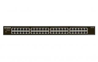 NETGEAR GS348 Beállítást nem igénylő (unmanaged) Gigabit Ethernet (10/100/1000) 1U Fekete (GS348-100EUS)