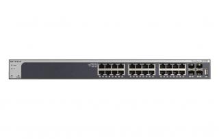 NETGEAR XS728T Vezérelt L2+/L3 10G Ethernet (100/1000/10000) Fekete (XS728T-100NES)