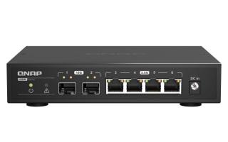 QNAP QSW-2104-2S hálózati kapcsoló Beállítást nem igénylő (unmanaged) 2.5G Ethernet Fekete (QSW-2104-2S)