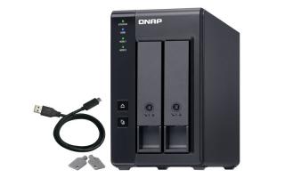 QNAP TR-002 tárolóegység burkolat HDD/SSD ház Fekete 2.5/3.5" (TR-002)