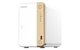 QNAP TS-262 NAS Tower Ethernet/LAN csatlakozás Arany, Fehér N4505 (TS-262-4G)