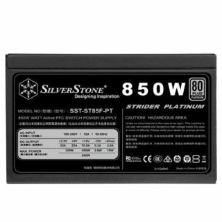 SilverStone ST85F-PT - 850 W - 90 - 264 V - 50 - 60 Hz - Active - 120 W - 850 W (SST-ST85F-PT)