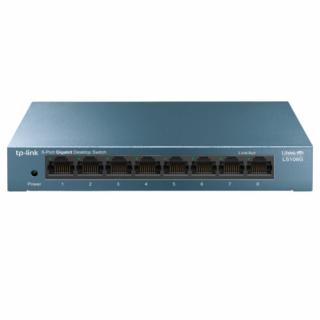 TP-LINK LS108G Beállítást nem igénylő (unmanaged) Gigabit Ethernet (10/100/1000) Kék (LS108G V1)