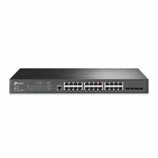 TP-LINK TL-SG3428 hálózati kapcsoló Vezérelt L2 Gigabit Ethernet (10/100/1000) 1U Fekete (TL-SG3428)