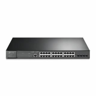 TP-LINK TL-SG3428MP hálózati kapcsoló Vezérelt L2/L2+ Gigabit Ethernet (10/100/1000) Ethernet-áramellátás (PoE) támogatása Fekete (TL-SG3428MP)