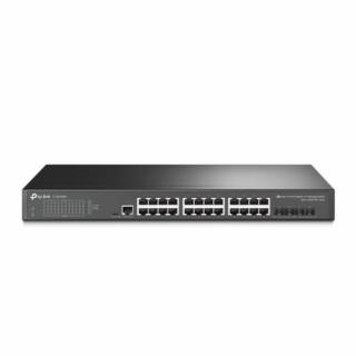 TP-LINK TL-SG3428X hálózati kapcsoló Vezérelt L2+ Gigabit Ethernet (10/100/1000) Fekete (TL-SG3428X)